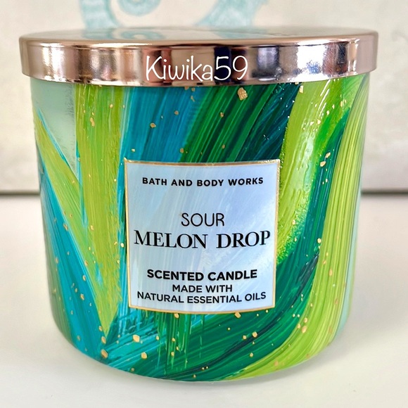 Bath & Body Works Sour Melon Drop Candle - Picture 1 of 3